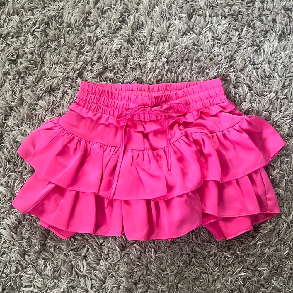Hot pink boutique skirt
